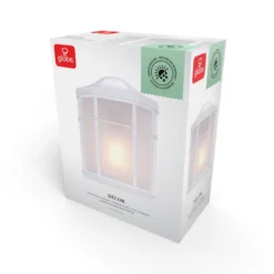 Globe Electric Décor 1-Pack 9.88-in H - White Hardwired Medium Base (E-26) Outdoor Wall Light -Globe Lite Shop 0079315e L