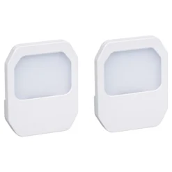 Globe Electric Always-On Panel LED Night Light - .5-Watt - 120V - Soft White - 2 Per Pack