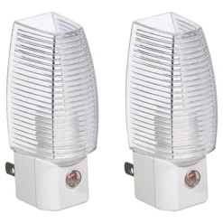 Globe Electric LED Night Light - Cool White - Automatic Sensor - Decorative - 2 Per Pack