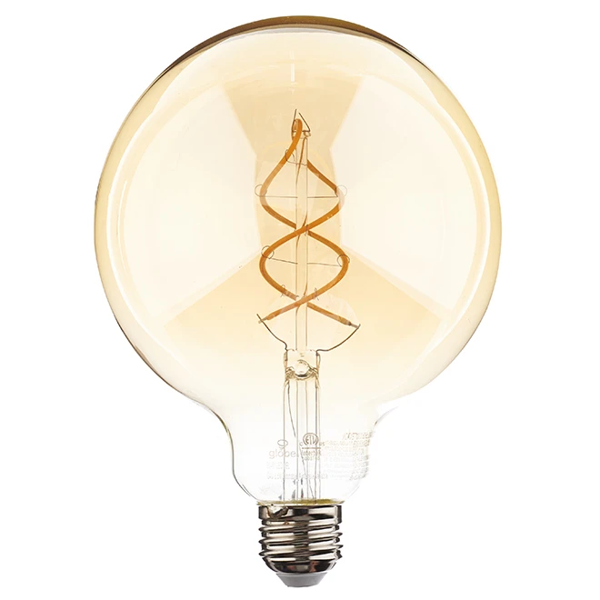 Globe Electric LED Bulb G40 6.5 W - Dimmable - Amber 1 Globe Electric LED Bulb G40 6.5 W - Dimmable - Amber