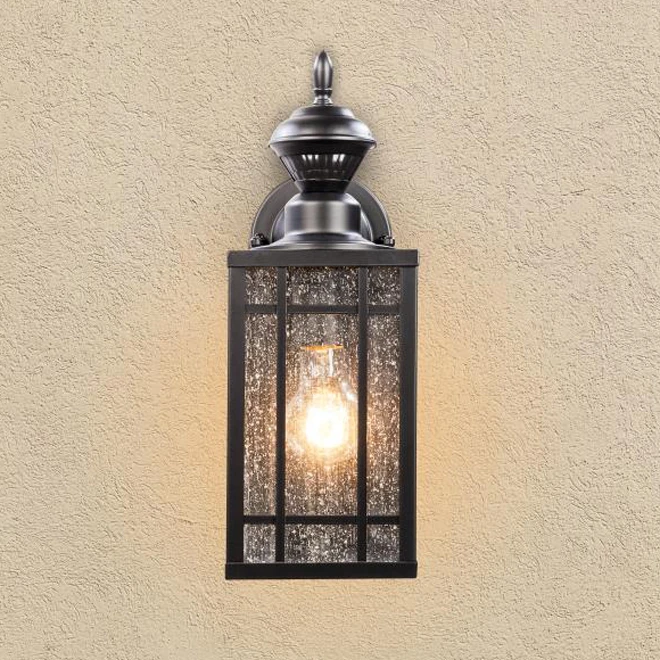 Globe Electric Globe Exterior Wall Lantern - Black 2 Globe Electric Globe Exterior Wall Lantern - Black - Image 2