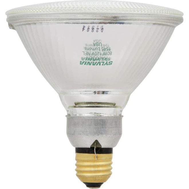 SYLVANIA 80-Watt EQ PAR38 Dimmable Bright White Reflector Flood Halogen Light Bulb (2-Pack) 2 SYLVANIA 80-Watt EQ PAR38 Dimmable Bright White Reflector Flood Halogen Light Bulb (2-Pack) - Image 2