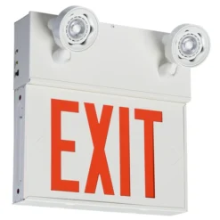 Emergi-Lite 2-Light Security Light With Exit Sign - LED