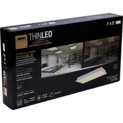 Trenz ThinLED Square Flushmount Panel 1-ft X 2-ft Warm White