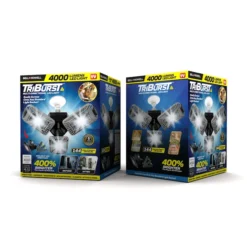 Bell + Howell Tri-Burst Security Light - 6-in X 4.5-in - 60 W - Silver