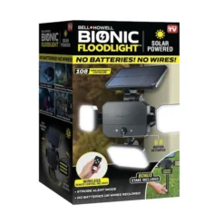 Bell+Howell Bionic LED Solar Floodlight - 23-in X 13.4-in - 250 Lumens - Motion-Sensor
