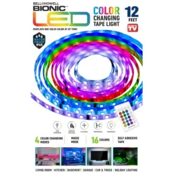 Bell + Howell Bionic 12-ft Colour-Changing LED Tape Light With USB Plug-In