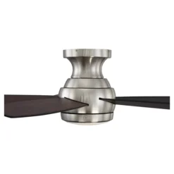 GE Solano Transitional Ceiling Fan - 5 Reversible Blades - Black And Walnut - 52-in Dia -Globe Lite Shop 30915000c L