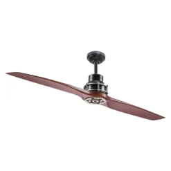 Kichler 56-in Satin Black Indoor Residential Ceiling Fan - Remote Control Included (2-Blades) 8 Kichler 56-in Satin Black Indoor Residential Ceiling Fan - Remote Control Included (2-Blades) -Globe Lite Shop 31885139 L