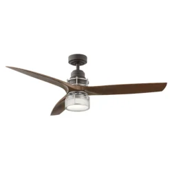 Kichler 54-in Satin Bronze Ceiling Fan With LED Light And Remote Included (3-Blade) 7 Kichler 54-in Satin Bronze Ceiling Fan With LED Light And Remote Included (3-Blade) -Globe Lite Shop 31885165 L