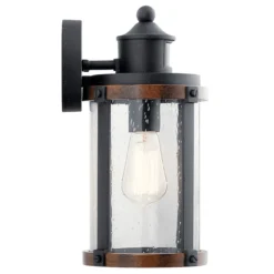 Kichler Lighting Barrington 13.25-in, 1-Light Black Wall Sconce -Globe Lite Shop 31885182c L