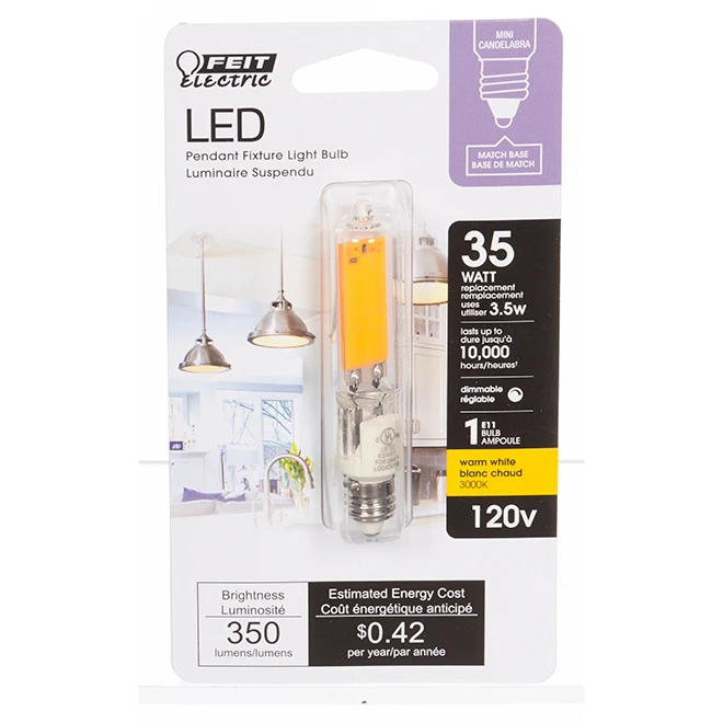 Feit Electric LED Bulb - T4 Capsule - 3.5 W - Warm White 1 Feit Electric LED Bulb - T4 Capsule - 3.5 W - Warm White