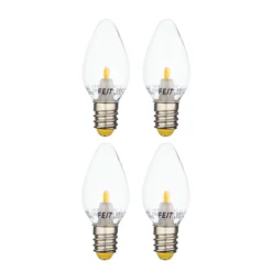 Feit Electric LED Bulb - C7 - 0.35 W - Soft White - 4/Pack