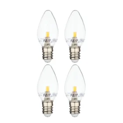 Feit Electric LED Bulb - C7 - 0.6 W - Day Light - 4/Pack -Globe Lite Shop 31925354 L