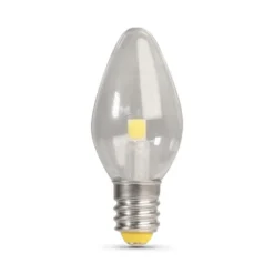 Feit Electric LED Bulb - C7 - 0.6 W - Day Light - 4/Pack