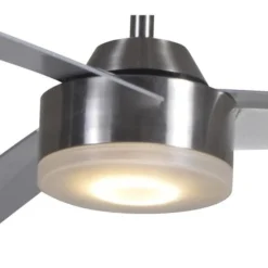 Harbor Breeze 56-in Brushed Nickel Ceiling Fan With LED Light And Remote (3-Blade)