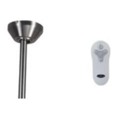 Harbor Breeze 56-in Brushed Nickel Ceiling Fan With LED Light And Remote (3-Blade) -Globe Lite Shop 31955278d L