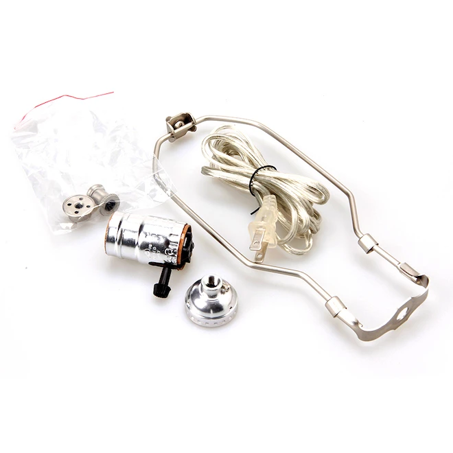 Litex Brushed Nickel Lamp Kit Turn Knob 250W 1-Pack 1 Litex Brushed Nickel Lamp Kit Turn Knob 250W 1-Pack