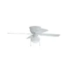 Harbor Breeze 42-in White And Washed Oak LED Light Ceiling Fan (4 Reversible Blades)