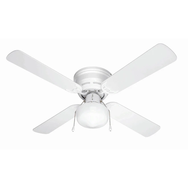 Harbor Breeze 42-in White And Washed Oak LED Light Ceiling Fan (4 Reversible Blades) 5 Harbor Breeze 42-in White And Washed Oak LED Light Ceiling Fan (4 Reversible Blades) - Image 5