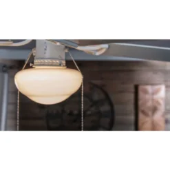 Harbor Breeze 42-in White And Washed Oak LED Light Ceiling Fan (4 Reversible Blades) 8 Harbor Breeze 42-in White And Washed Oak LED Light Ceiling Fan (4 Reversible Blades) -Globe Lite Shop 31955391d L