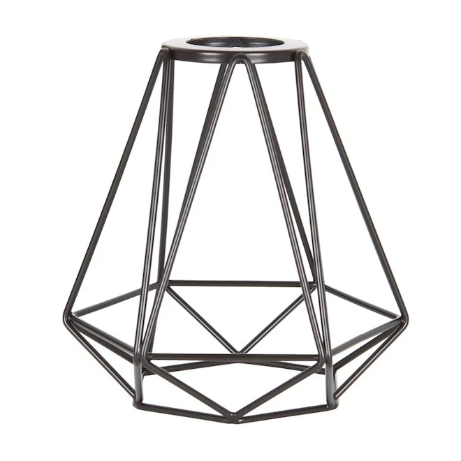 Style Selections 6-in H 6-in W Bronze Wire Industrial Geometric Vanity Light Shade 2 Style Selections 6-in H 6-in W Bronze Wire Industrial Geometric Vanity Light Shade - Image 2