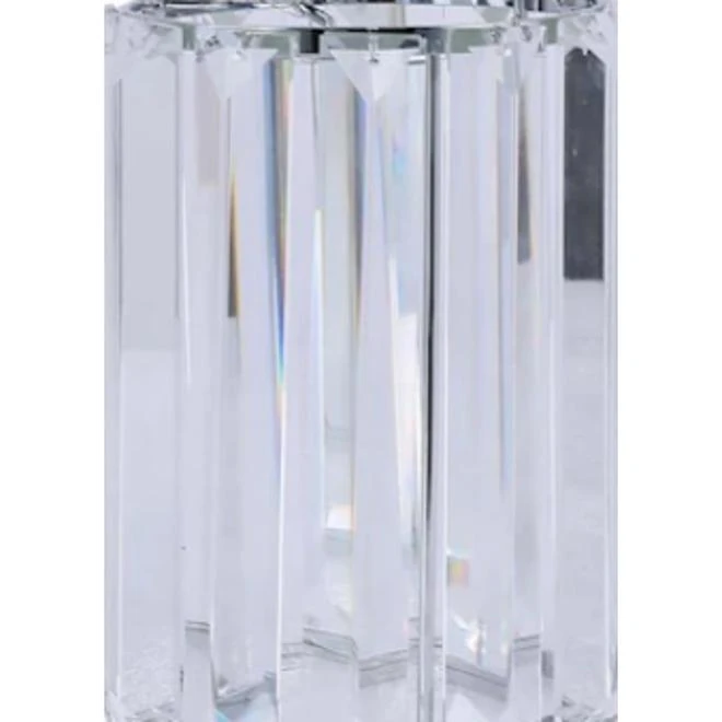 Style Selections Clear Ribbed Glass Vanity Shade 3 Style Selections Clear Ribbed Glass Vanity Shade - Image 3