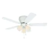 Harbor Breeze Cheshire II 42-in White Traditional Ceiling Fan With Light Kit