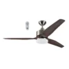 Harbor Breeze Fairwind 60-in Brushed Nickel Indoor/Outdoor Ceiling Fan With Light Kit