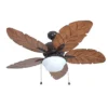 Harbor Breeze 52-in Bronze Waveport Ceiling Fan With Light Kit (5-Blade)