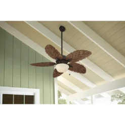Harbor Breeze 52-in Bronze Waveport Ceiling Fan With Light Kit (5-Blade) 6 Harbor Breeze 52-in Bronze Waveport Ceiling Fan With Light Kit (5-Blade) -Globe Lite Shop 31955460c L