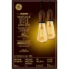 GE Vintage Warm Candle Light 60W Replacement LED Amber Finish Straight Filament ST19 Light Bulbs (2-Pack)
