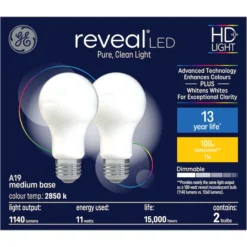 GE Reveal HD+ 100W Replacement LED General Purpose A21 Light Bulbs -Globe Lite Shop 32285074a L