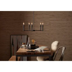 GE Vintage Warm Candle Light 60W Replacement LED Amber Finish Straight Filament Candelabra Base CAC Light Bulbs (2-Pack) -Globe Lite Shop 32285079d L