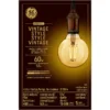 GE Vintage 60W Replacement LED Light Bulbs Decorative Amber Globe Medium Base G30 (1-Pack)
