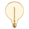 GE Vintage 60W Incandescent Amber Finish Decorative Globe G40 Light Bulb (1-Pack)