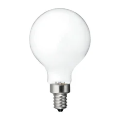 GE Relax HD Soft White 40W Replacement LED Decorative Globe White Candelabra Base G16.5 Light Bulbs (2-Pack) -Globe Lite Shop 32285397b L