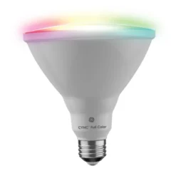 GE Cync 15-Watt EQ LED PAR38 Multicolor Flood Light Bulb (1-Pack)