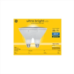 GE Ultra Bright 120W EQ LED PAR38 Dimmable Flood Light Bulb - 5000K - 2-Pack -Globe Lite Shop 32285610ba L