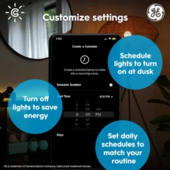 GE Lighting 100W EQ A21 Direct Connect Dimmable Full Color Smart Bulb - 1-Pack -Globe Lite Shop 32285625ca L