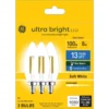 GE Lighting Ultra Bright 100W B11 Candelabra Base Soft White LED Bulb - 3-Pack