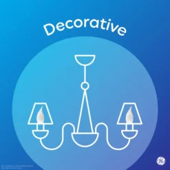 GE Classic Daylight 60W Replacement LED Decorative Clear Blunt Tip Candelabra Base CAC Light Bulbs (6-Pack) 7 GE Classic Daylight 60W Replacement LED Decorative Clear Blunt Tip Candelabra Base CAC Light Bulbs (6-Pack) -Globe Lite Shop 32285633ea L