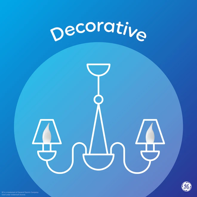 GE Classic Daylight 60W Replacement LED Decorative Clear Blunt Tip Candelabra Base CAC Light Bulbs (6-Pack) 3 GE Classic Daylight 60W Replacement LED Decorative Clear Blunt Tip Candelabra Base CAC Light Bulbs (6-Pack) - Image 3