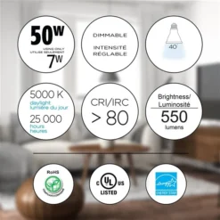 Luminus 50 Watt Equivalent PAR20 Dimmable Flood Bulb 5000K Daylight (6-Pack) 7 Luminus 50 Watt Equivalent PAR20 Dimmable Flood Bulb 5000K Daylight (6-Pack) -Globe Lite Shop 330951434 AlternateImage2 l