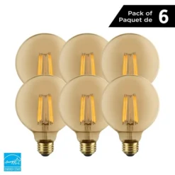 Luminus 40 Watt Equivalent G25 Dimmable Vintage Filament Bulb 2200K Amber (6-Pack) 7 Luminus 40 Watt Equivalent G25 Dimmable Vintage Filament Bulb 2200K Amber (6-Pack) -Globe Lite Shop 330951436 MainImage 001 l