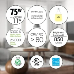 Luminus 75 Watt Equivalent PAR30 Dimmable Narrow Flood Bulb 3000K Bright White (6-Pack) -Globe Lite Shop 330951439 AlternateImage2 l