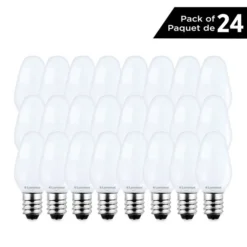 Luminus 7 Watt Equivalent C7 Non-Dimmable White Bulb 2700K Warm White (24-Pack) -Globe Lite Shop 330951440 MainImage 001 l
