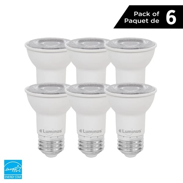 Luminus 50 Watt Equivalent PAR16 Dimmable Bulb 3000K Bright White (6-Pack) 1 Luminus 50 Watt Equivalent PAR16 Dimmable Bulb 3000K Bright White (6-Pack)