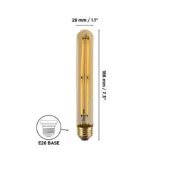 Luminus 40 Watt Equivalent Vintage T10 Dimmable Bulb 2200K Amber (6-Pack) 7 Luminus 40 Watt Equivalent Vintage T10 Dimmable Bulb 2200K Amber (6-Pack) -Globe Lite Shop 330951445 AlternateImage1 l