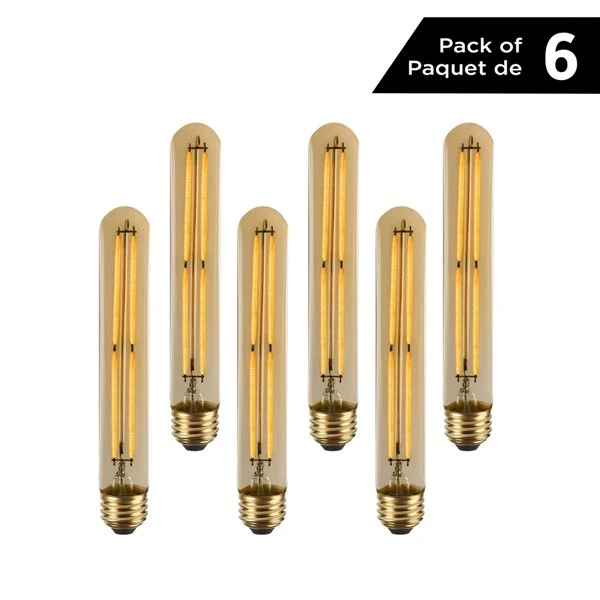 Luminus 40 Watt Equivalent Vintage T10 Dimmable Bulb 2200K Amber (6-Pack) 2 Luminus 40 Watt Equivalent Vintage T10 Dimmable Bulb 2200K Amber (6-Pack) - Image 2